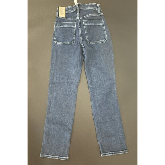 Madewell NWT High-Rise Slim‎ Straight Jeans in Bryston Wash Size 23 MSRP $98 - Picture 5 of 8